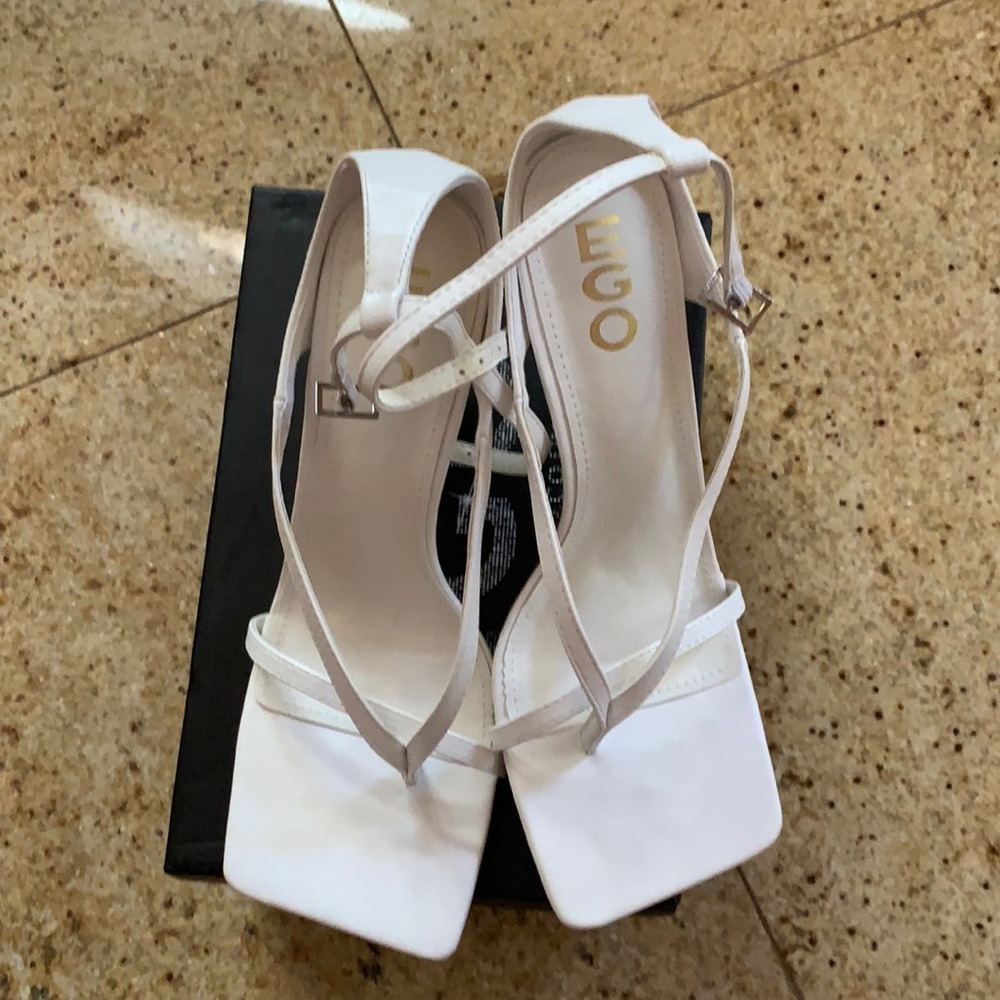 White Sandal Heels